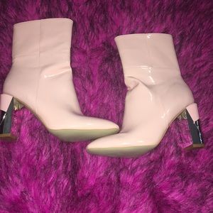 “Ego official” high light pink ankle boots